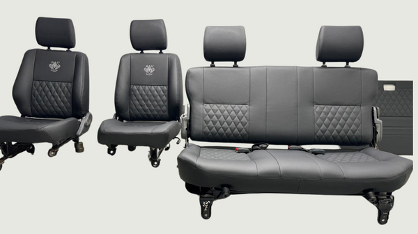 Landcruiser 79 series leather overlanding seats D/C