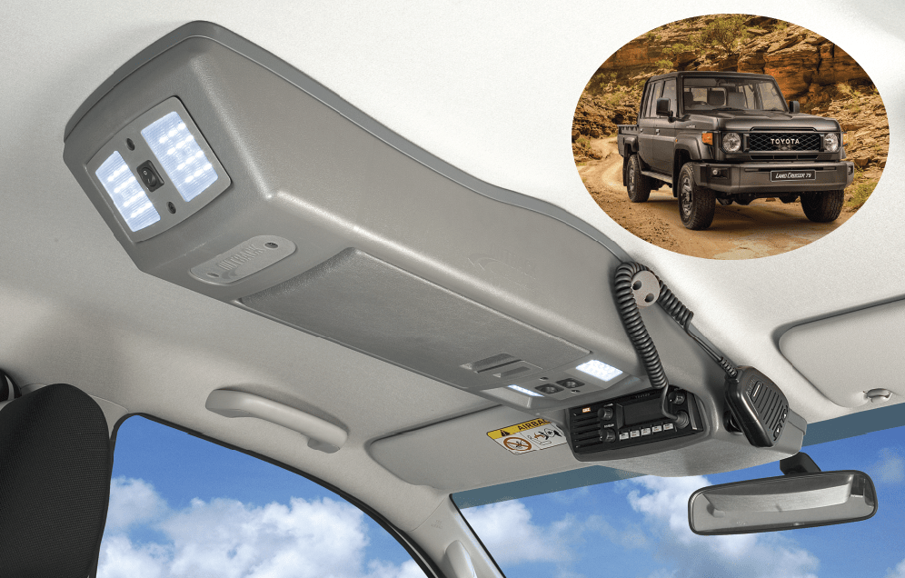 Consoled Light Toyota Roof Console LED Lights & Locker Box | 4x4 – Next Level 4x4