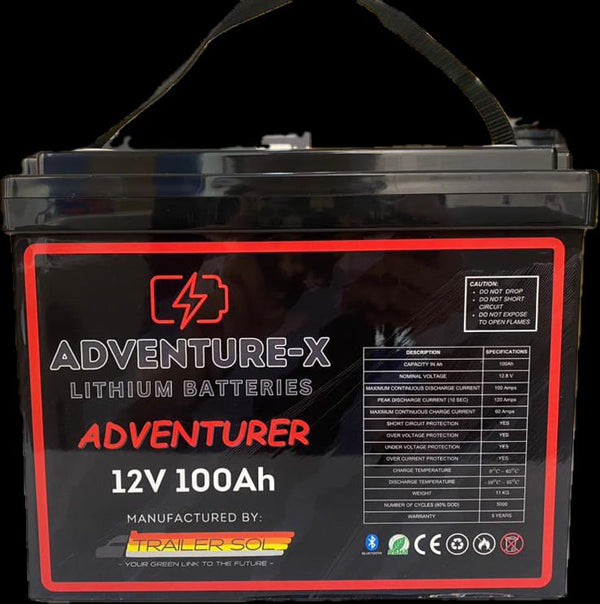 Adventure-X Lithium Battery 100Ah Adventure Range