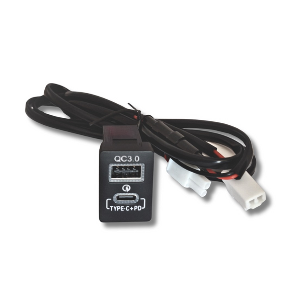 Toyota Hilux/Fortuner GD6 2016+ 32mm Super fast charger with USB C