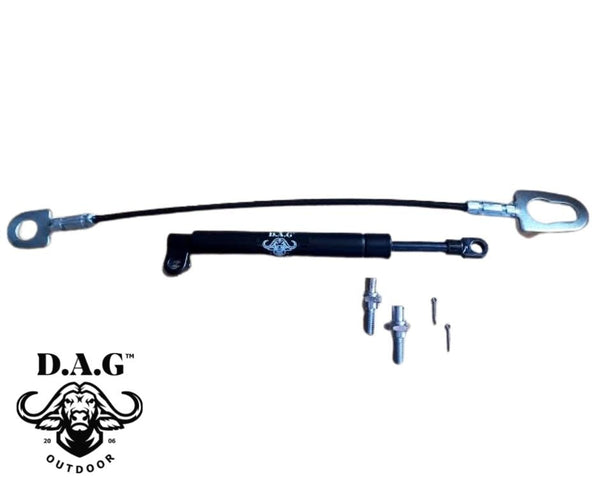 TOYOTA HILUX REVO Tail Gate Slowdown Shocks [only fits tailgate with steel support brackets not cable supports]